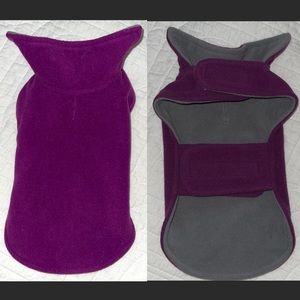 Reversible Fleece Sweater Purple/Gray